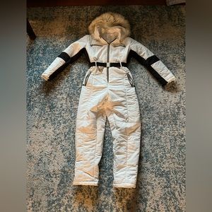 White snowsuit